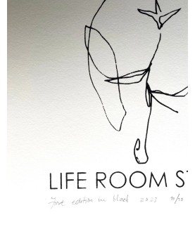 LineArt Life Drawing No8 Black