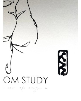 LineArt Life Drawing No8 Black