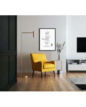 LineArt Life Drawing No8 Black