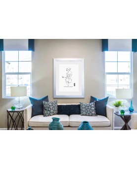 LineArt Life Drawing No8 Black