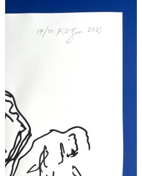 LineArt Life Drawing No3 Black