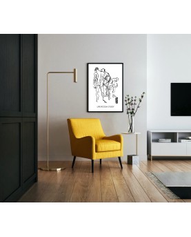 LineArt Life Drawing No3 Black