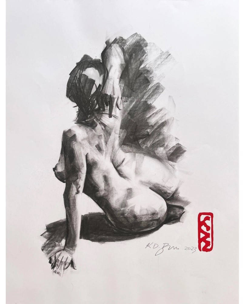 Ephermerish 012 Charcoal Life Drawing