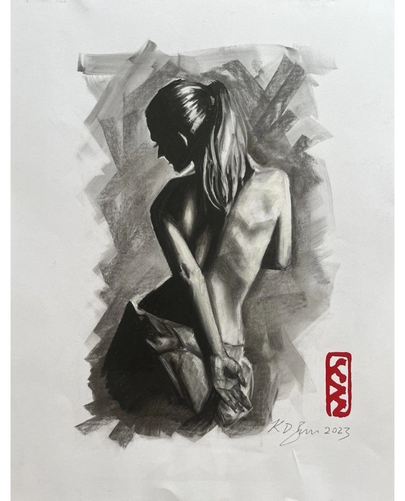 Ephermerish 008 Charcoal Life Drawing