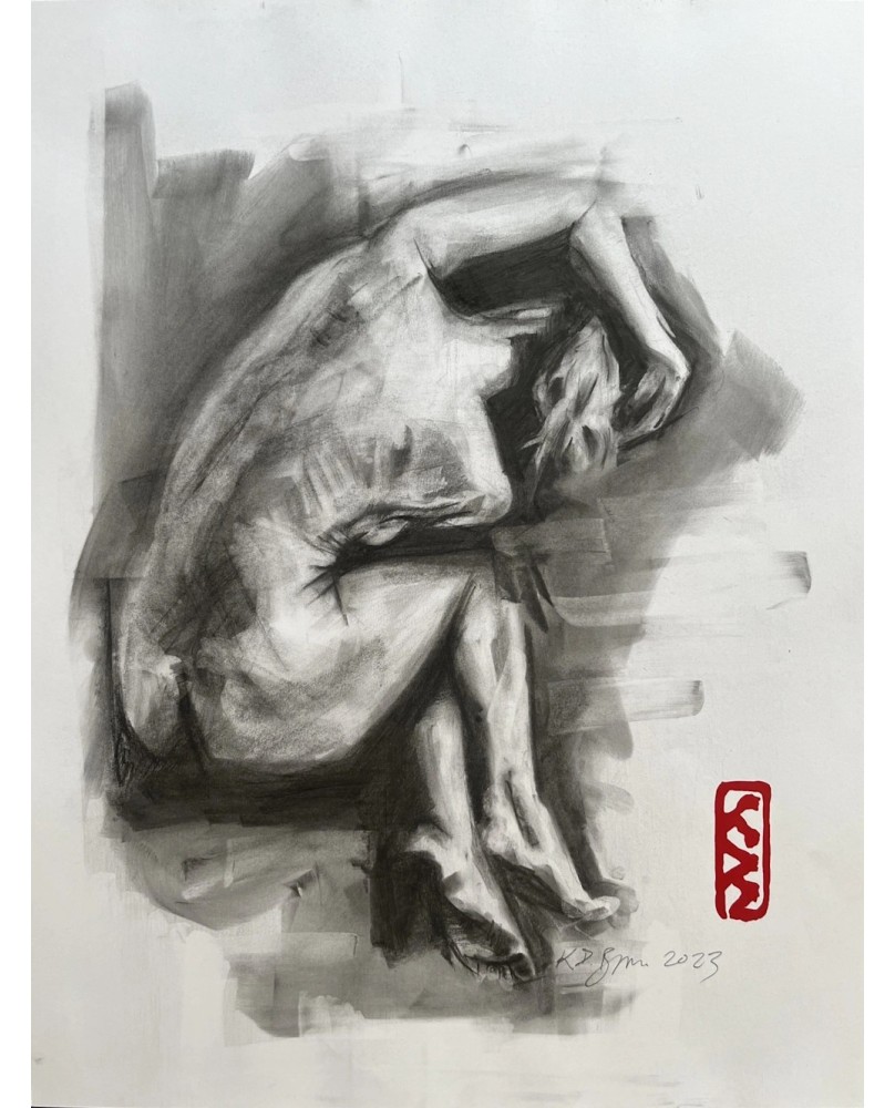 Ephermerish 004 Charcoal Life Drawing